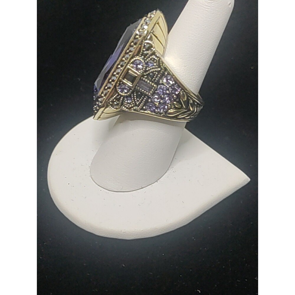 Heidi Daus "A Magnificent Cut" Statement Ring Sz 8 - Picture 3 of 7